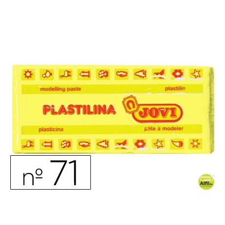 PLASTILINA JOVI 71 AMARILLO CLARO -UNIDAD -TAMAÑO MEDIANO