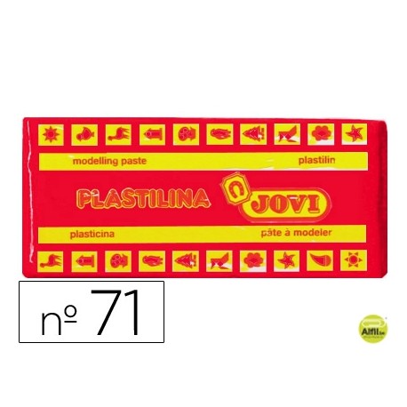 PLASTILINA JOVI 71 ROJO -UNIDAD -TAMAÑO MEDIANO