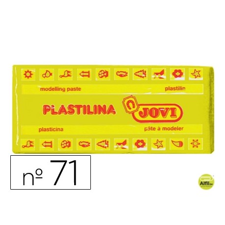 PLASTILINA JOVI 71 AMARILLO OSCURO -UNIDAD -TAMAÑO MEDIANO