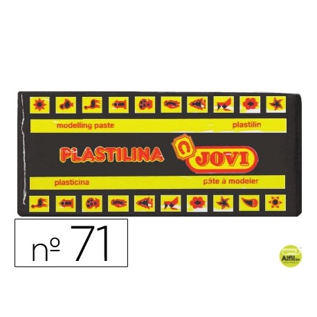PLASTILINA JOVI 71 NEGRO -UNIDAD -TAMAÑO MEDIANO