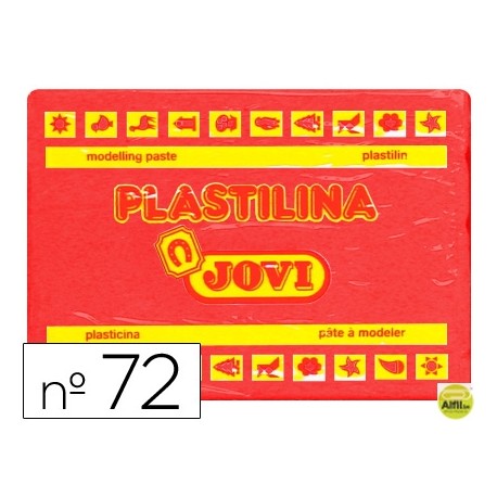 PLASTILINA JOVI 72 ROJO -UNIDAD -TAMAÑO GRANDE
