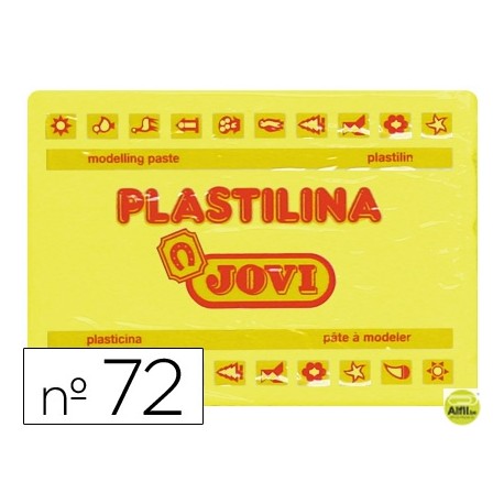 PLASTILINA JOVI 72 AMARILLO CLARO -UNIDAD -TAMAÑO GRANDE