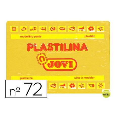 PLASTILINA JOVI 72 AMARILLO OSCURO -UNIDAD -TAMAÑO GRANDE