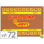 PLASTILINA JOVI 72 MARRON -UNIDAD -TAMAÑO GRANDE
