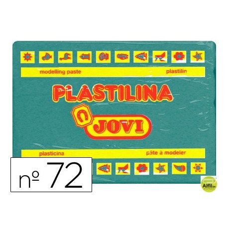 PLASTILINA JOVI 72 VERDE OSCURO -UNIDAD -TAMAÑO GRANDE