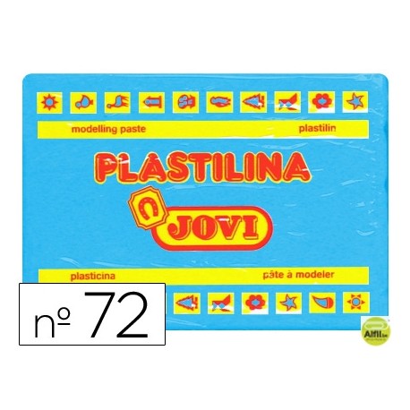 PLASTILINA JOVI 72 AZUL CLARO -UNIDAD -TAMAÑO GRANDE