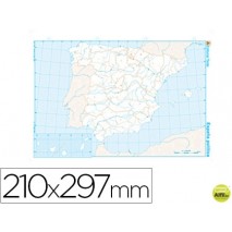 MAPA MUDO B/N DIN A4 ESPA¾A -POLITICO