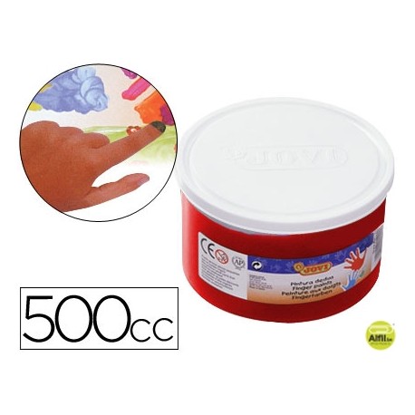 PINTURA A DEDOS JOVI 500 CC -ROJO