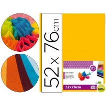 PAPEL SEDA LIDERPAPEL NARANJA 52X76 CM 18 GR