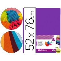 PAPEL SEDA LIDERPAPEL VIOLETA 52X76 CM 18 GR