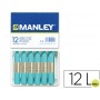 LAPICES CERA MANLEY UNICOLOR AZUL TURQUESA -CAJA DE 12 N.16