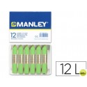 LAPICES CERA MANLEY UNICOLOR VERDE AMARILLENTO -CAJA DE 12 N.22