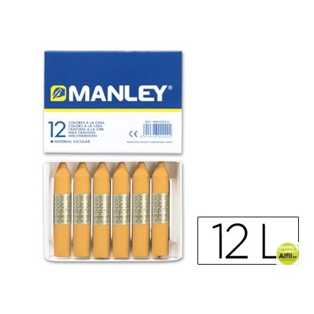 LAPICES CERA MANLEY UNICOLOR OCRE -CAJA DE 12 N.26