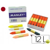 LAPICES CERA MANLEY UNICOLOR CORINTO N.36 25 CAJA DE 12