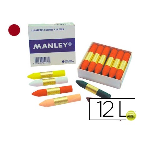 LAPICES CERA MANLEY UNICOLOR CORINTO N.36 25 CAJA DE 12