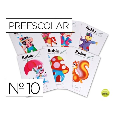 CUADERNO RUBIO PREESCOLAR NÌ 10