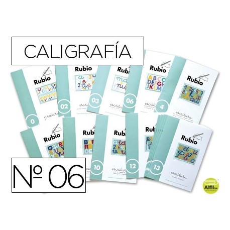 CUADERNO RUBIO CALIGRAFIA NÌ 06