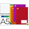 LIBRETA LIDERPAPEL WRITE A5 32 HOJAS 60G/M2 HORIZONTAL CON MARGEN