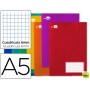LIBRETA LIDERPAPEL WRITE A5 32 HOJAS 60G/M2CUADRO 6MM CON MARGEN