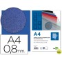 TAPA ENCUADERNACION LIDERPAPEL POLIPROPILENO A4 0.8MM AZUL