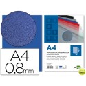 TAPA ENCUADERNACION LIDERPAPEL POLIPROPILENO A4 0.8MM AZUL