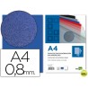 TAPA ENCUADERNACION LIDERPAPEL POLIPROPILENO A4 0.8MM AZUL
