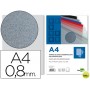 TAPA ENCUADERNACION LIDERPAPEL POLIPROPILENO A4 0.8MM GRIS