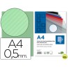 TAPA ENCUADERNACION LIDERPAPEL POLIPROPILENO RAYADO A4 0.5MM VERDE