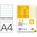 BLOC NOTAS LIDERPAPEL HORIZONTAL A4 50 HOJAS AMARILLAS 60G/M2 ENCOLADO