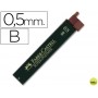 MINAS FABER GRAFITO 9065 0,5 MM B -ESTUCHE DE 12 MINAS