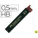 MINAS FABER GRAFITO 9065 0,5 MM HB -ESTUCHE DE 12 MINAS