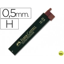 MINAS FABER GRAFITO 9065 0,5 MM H -ESTUCHE DE 12 MINAS