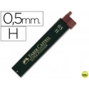 MINAS FABER GRAFITO 9065 0,5 MM H -ESTUCHE DE 12 MINAS