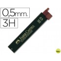 MINAS FABER GRAFITO 9065 0,5 MM 3H -ESTUCHE DE 12 MINAS
