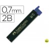 MINAS FABER GRAFITO 9067 0,7 MM 2B -ESTUCHE DE 12 MINAS