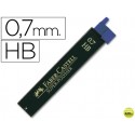 MINAS FABER GRAFITO 9067 0,7 MM HB -ESTUCHE DE 12 MINAS