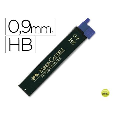 MINAS FABER GRAFITO 9069 0,9 MM HB -ESTUCHE DE 12 MINAS