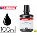 TINTA ROTULADOR EDDING T-100 NEGRO FRASCO DE 100 ML
