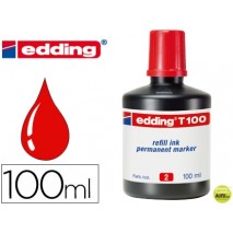 TINTA ROTULADOR EDDING T-100 ROJO -FRASCO DE 100 ML