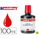 TINTA ROTULADOR EDDING T-100 ROJO -FRASCO DE 100 ML
