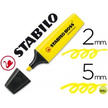 ROTULADOR STABILO BOSS FLUORESCENTE 70 AMARILLO