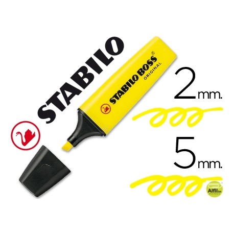 ROTULADOR STABILO BOSS FLUORESCENTE 70 AMARILLO