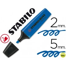 ROTULADOR STABILO BOSS FLUORESCENTE 70 AZUL