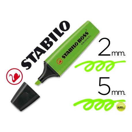 ROTULADOR STABILO BOSS FLUORESCENTE 70 VERDE