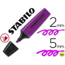 ROTULADOR STABILO BOSS FLUORESCENTE 70/55 LAVANDA