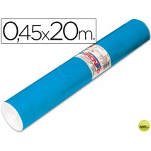 ROLLO ADHESIVO AIRONFIX UNICOLOR AZUL MATE MEDIO 67014-ROLLO DE 20 MT