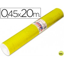 ROLLO ADHESIVO AIRONFIX UNICOLOR AMARILLO BRILLO 67007-ROLLO DE 20 MT