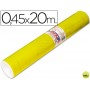 ROLLO ADHESIVO AIRONFIX UNICOLOR AMARILLO BRILLO 67007-ROLLO DE 20 MT