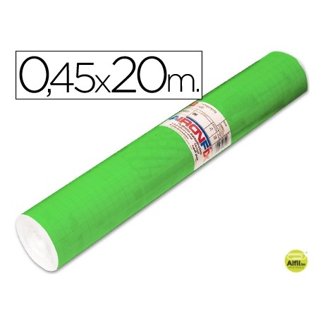 ROLLO ADHESIVO AIRONFIX UNICOLOR VERDE MEDIO 67005 -ROLLO DE 20 MT