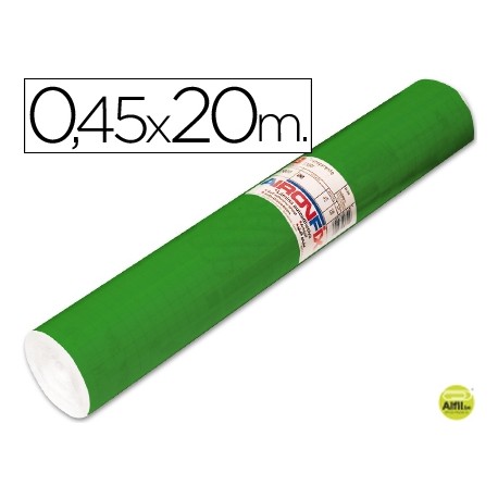 ROLLO ADHESIVO AIRONFIX UNICOLOR VERDE BRILLO 67047 -ROLLO DE 20 MT